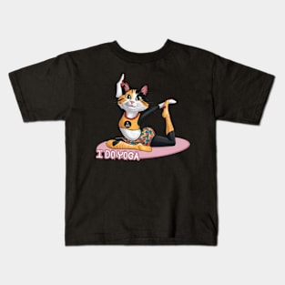 Yoga Cat Kids T-Shirt